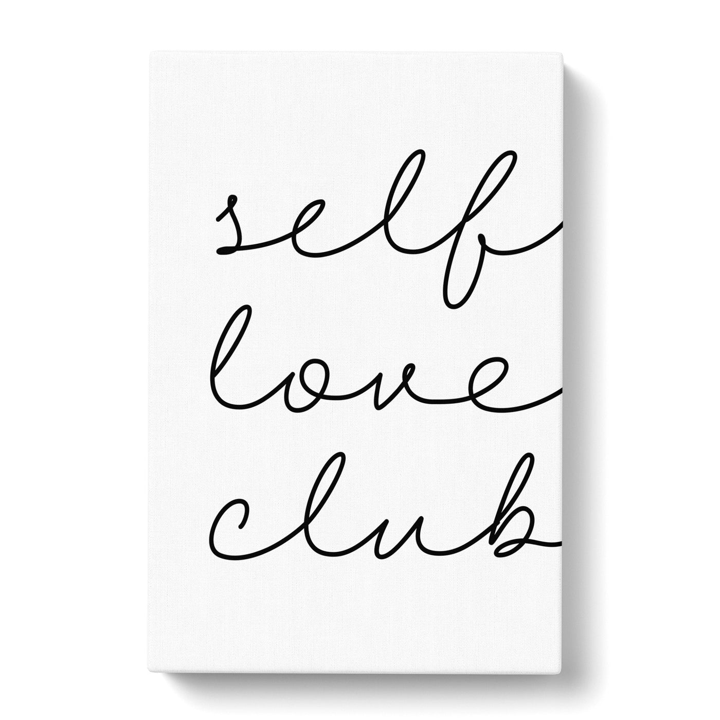 Self Love Club Typography Canvas Print Main Image