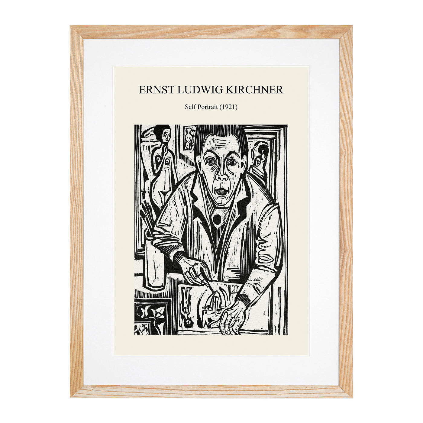 Self Portrait Print By Ernst Ludwig Kirchner