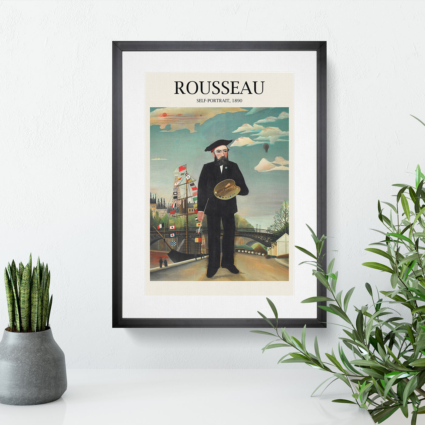 Self Portrait Print By Henri Rousseau