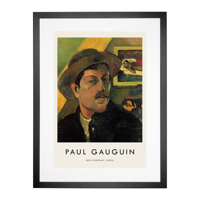 Self Portrait Print By Paul Gauguin Framed Print Main Image