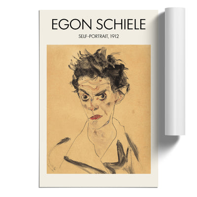 Self Portrait Vol.1 Print By Egon Schiele