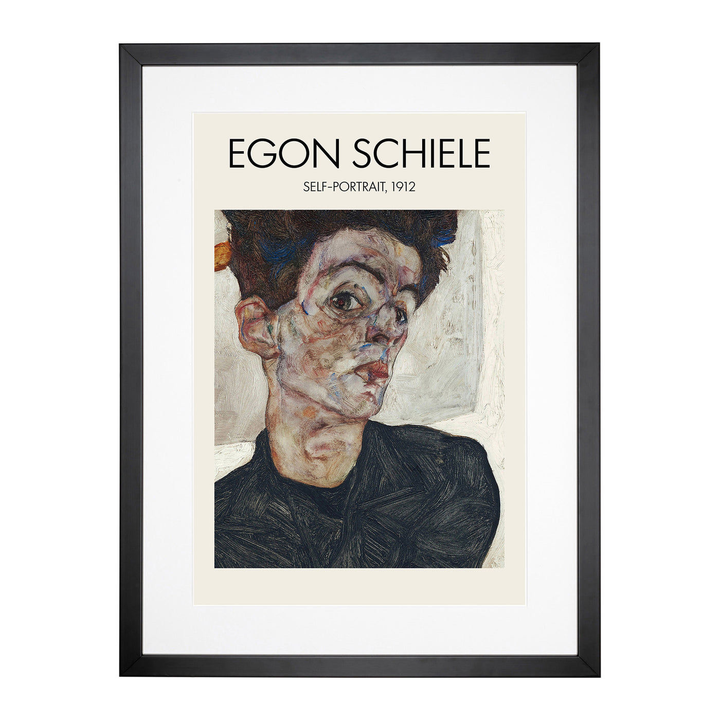 Self Portrait Vol.2 Print By Egon Schiele Framed Print Main Image