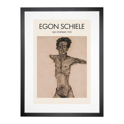 Self Portrait Vol.9 Print By Egon Schiele Framed Print Main Image