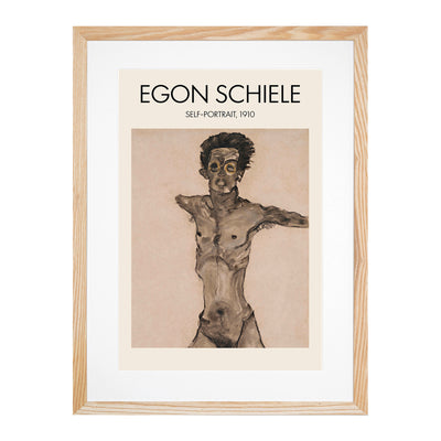 Self Portrait Vol.9 Print By Egon Schiele