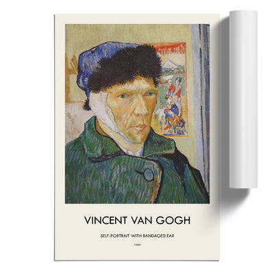 Self Portrait With Bandage Print By Vincent Van Gogh