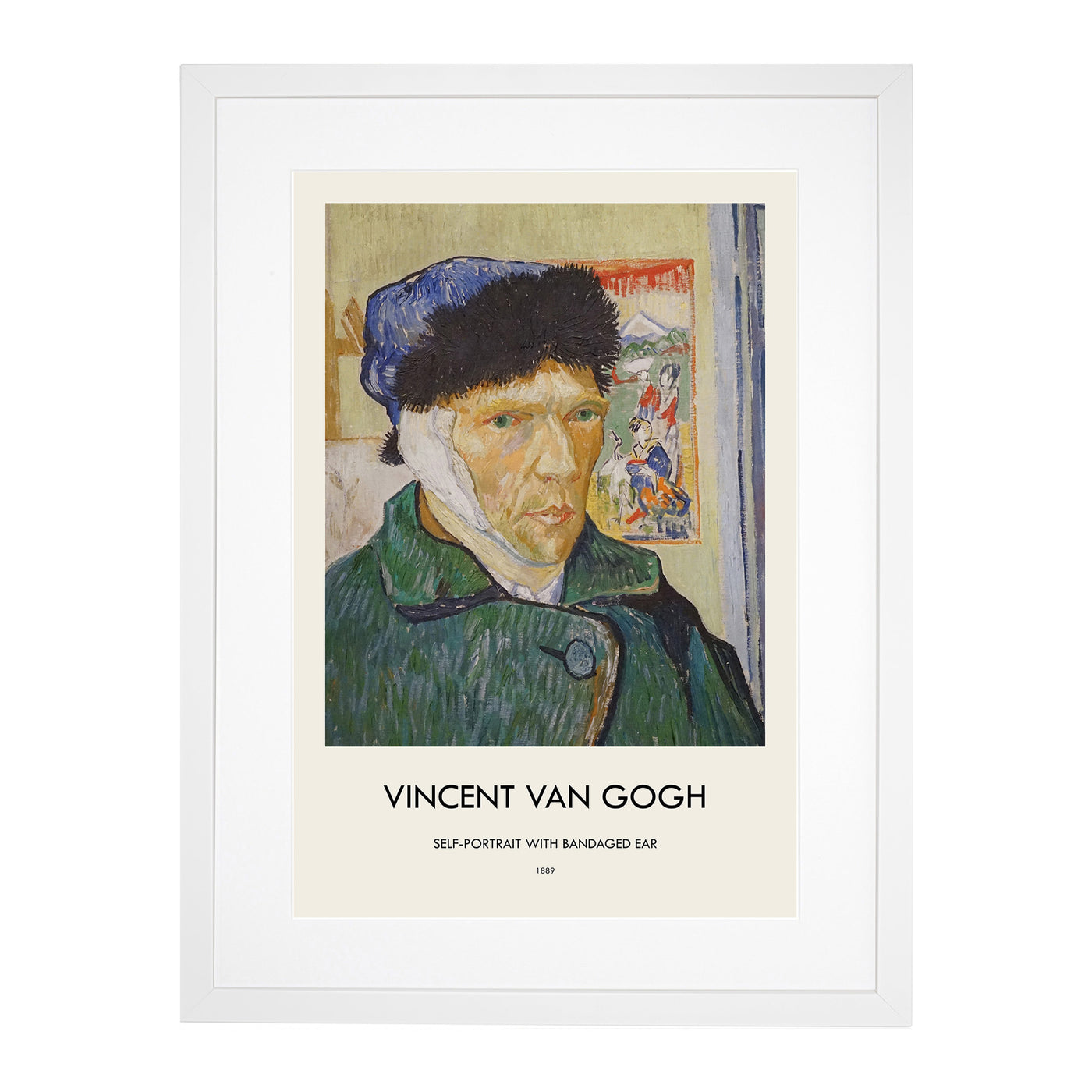 Self Portrait With Bandage Print By Vincent Van Gogh