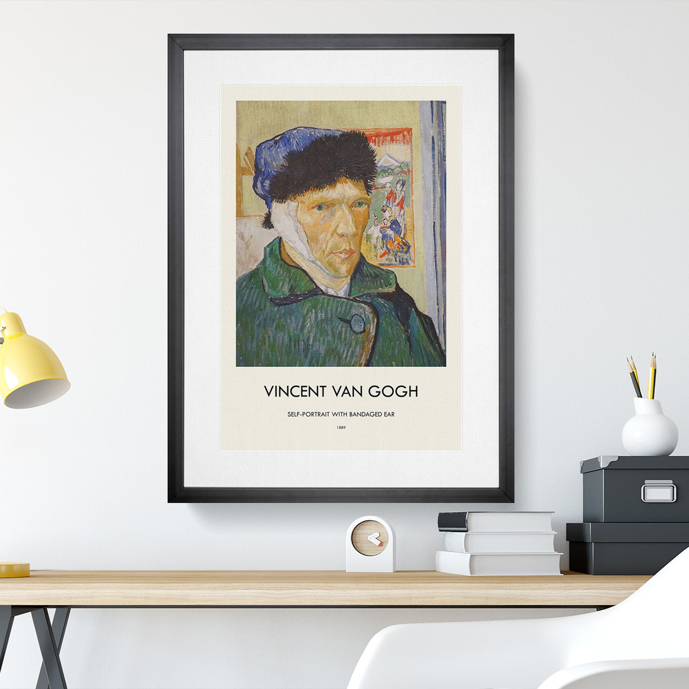 Self Portrait With Bandage Print By Vincent Van Gogh