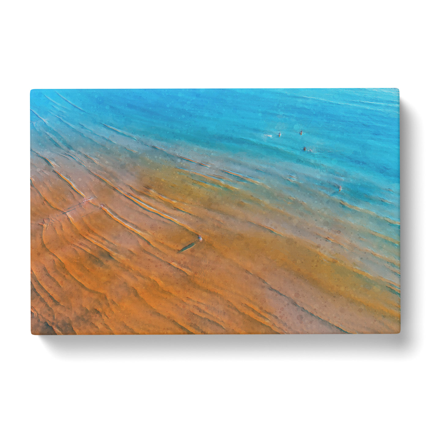 Shallow Waters Upon A Beach In Tallinn Estonia Canvas Print Main Image