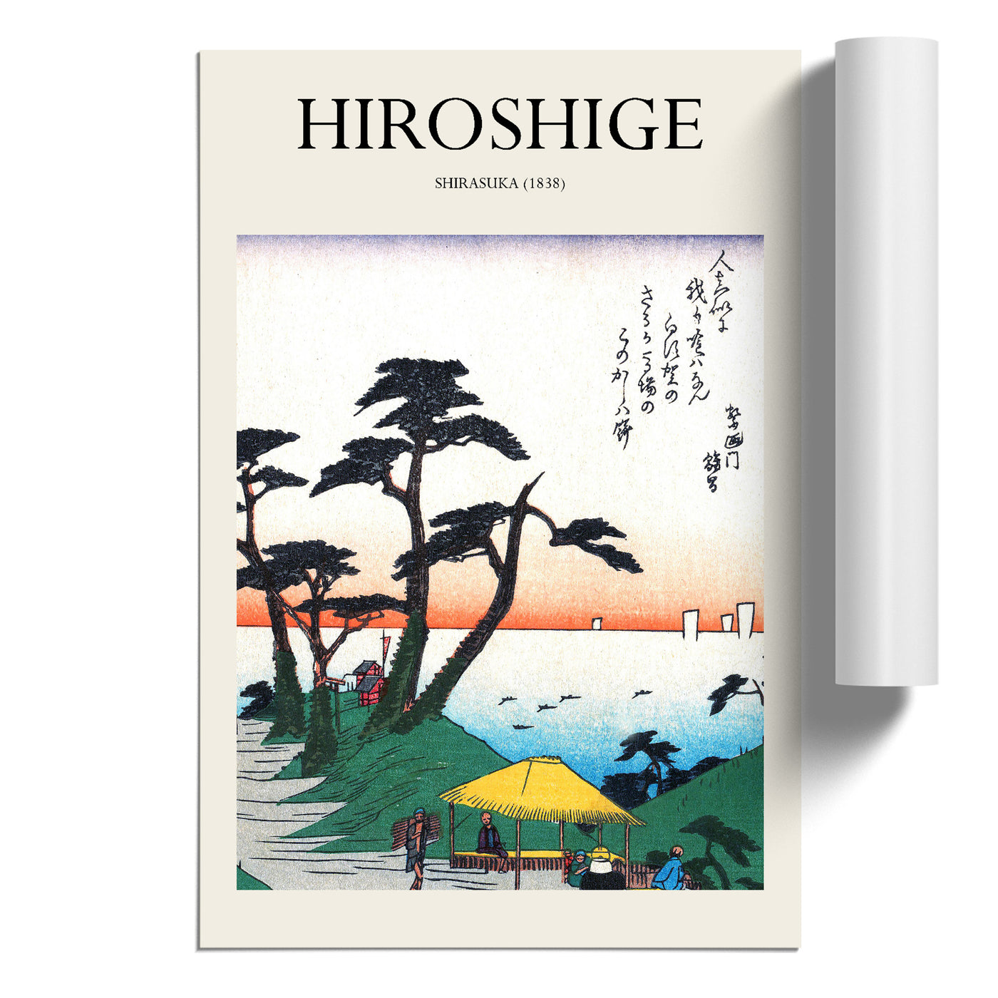 Shirasuka Print By Utagawa Hiroshige