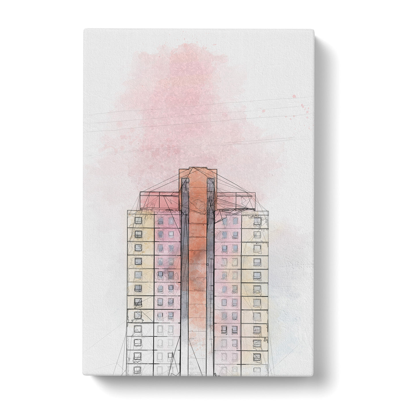 Sketching The Architecture Vol.23 Canvas Print Main Image