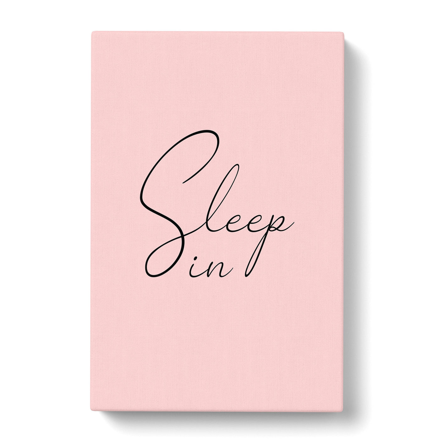 Sleep In Typography Canvas Print Main Image