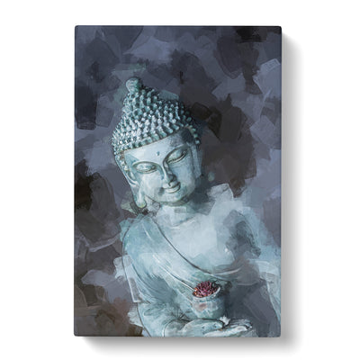 Smoke Surrounding The Buddha In Abstract Canvas Print Main Image