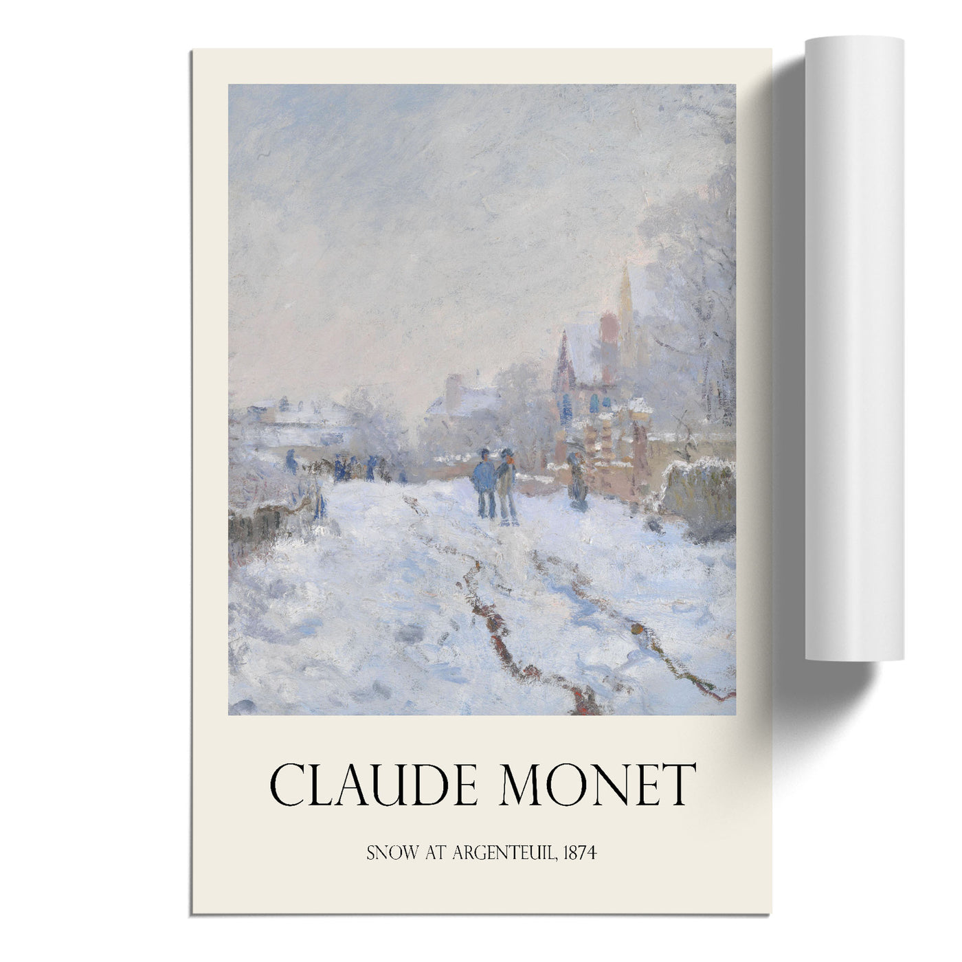 Snow At Argenteuil Print By Claude Monet