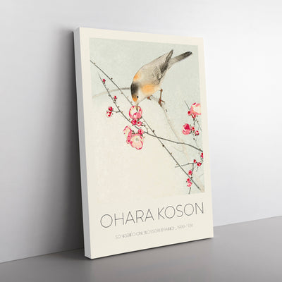 Songbird On A Blossom Branch Print By Ohara Koson