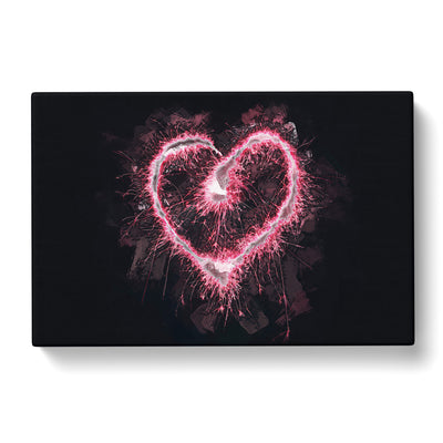 Spark Of Love In Pink In Abstract Canvas Print Main Image