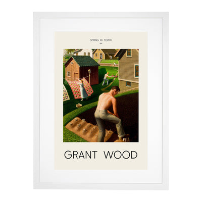 Spring In Town Print By Grant Wood