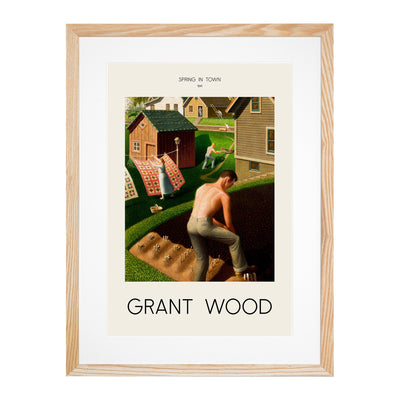 Spring In Town Print By Grant Wood