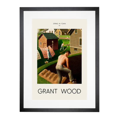 Spring In Town Print By Grant Wood Framed Print Main Image