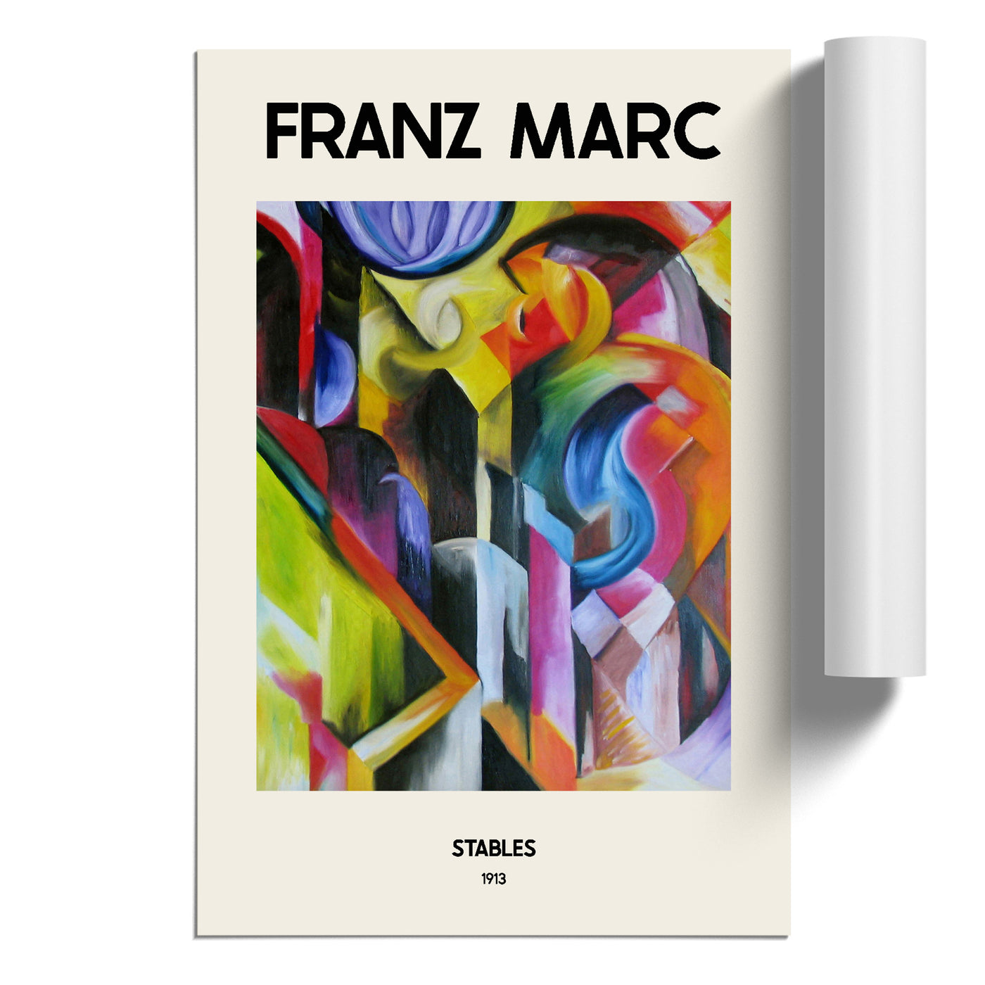 Stables Print By Franz Marc