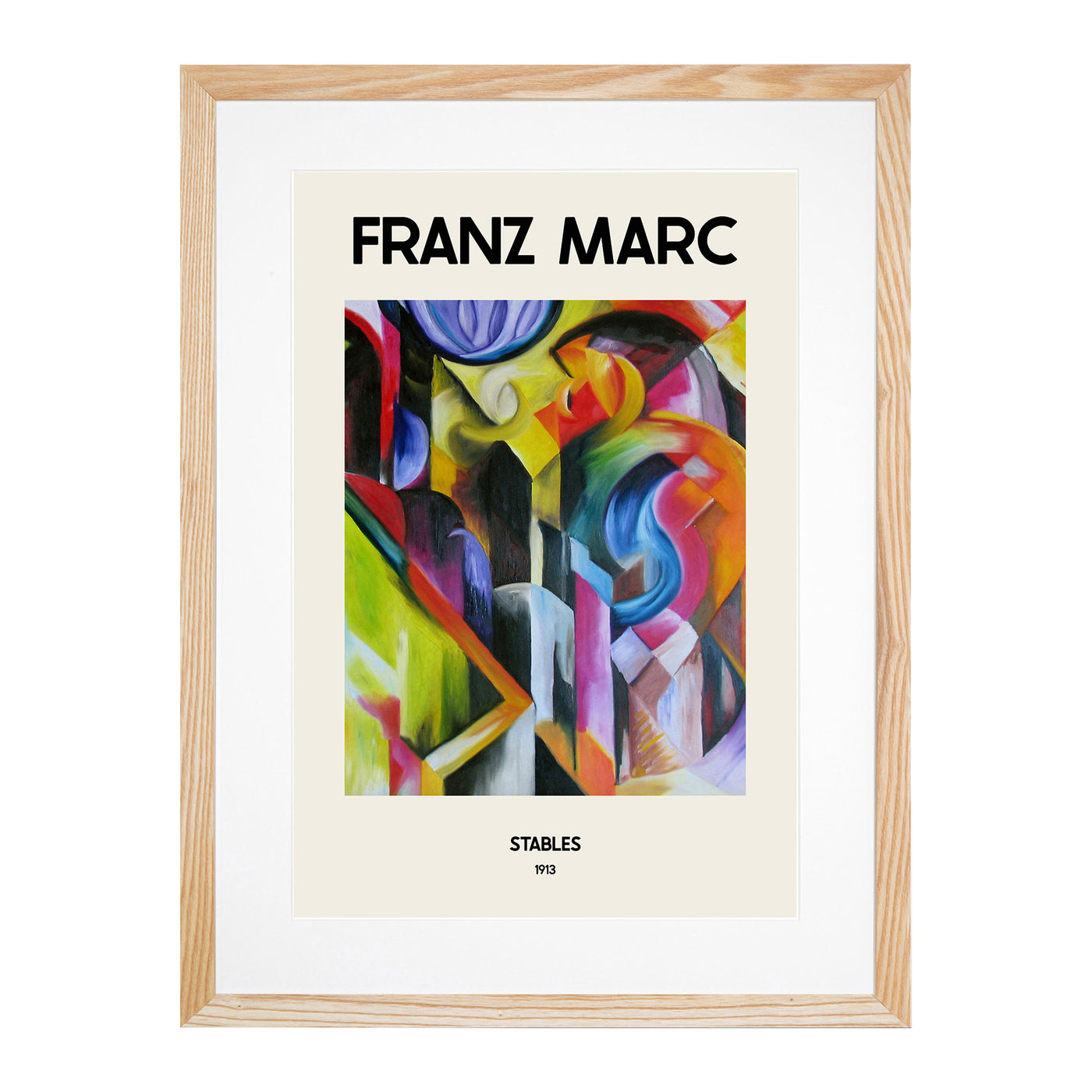 Stables Print By Franz Marc