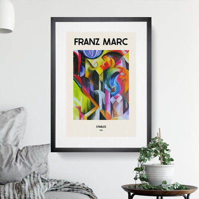 Stables Print By Franz Marc