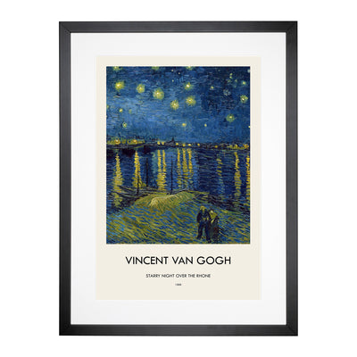 Starry Night Over The Rhone Vol.1 Print By Vincent Van Gogh Framed Print Main Image