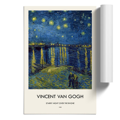 Starry Night Over The Rhone Vol.1 Print By Vincent Van Gogh