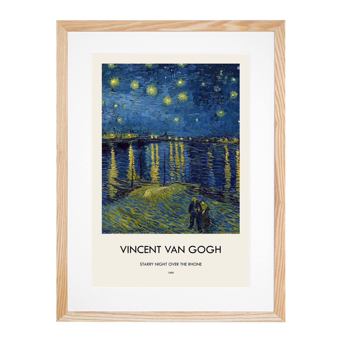 Starry Night Over The Rhone Vol.1 Print By Vincent Van Gogh