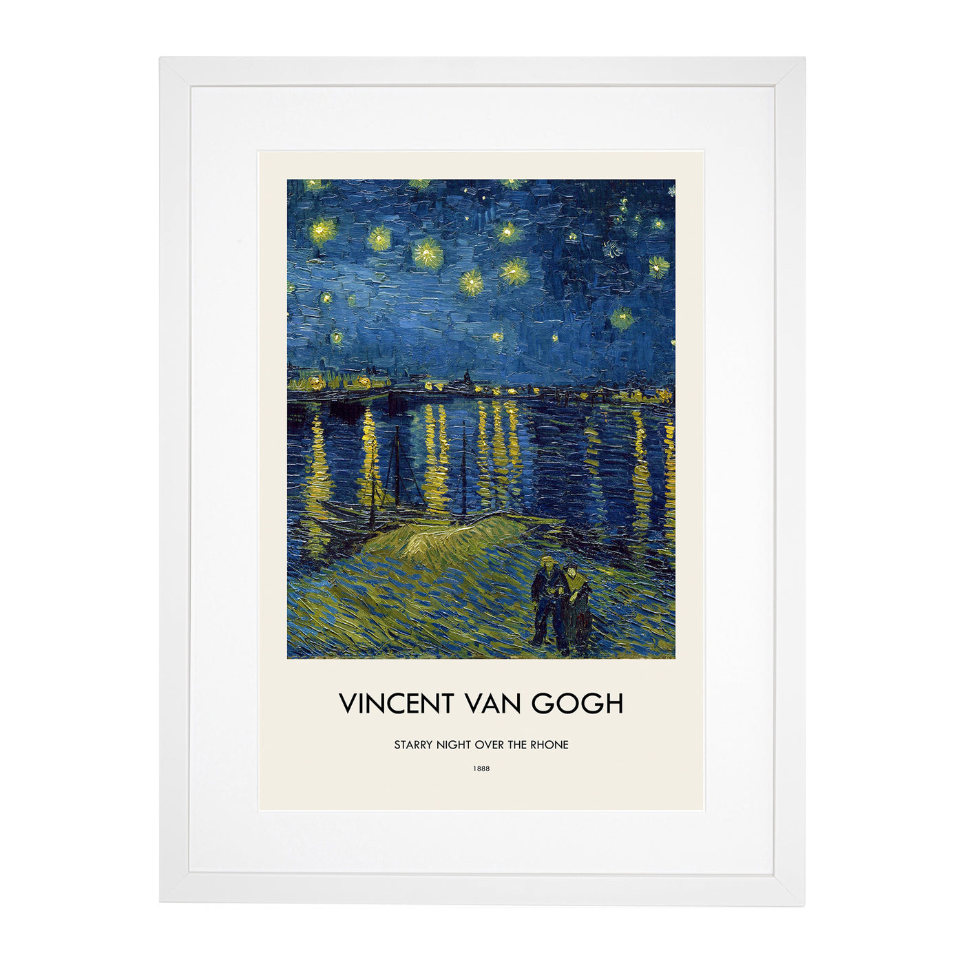 Starry Night Over The Rhone Vol.1 Print By Vincent Van Gogh