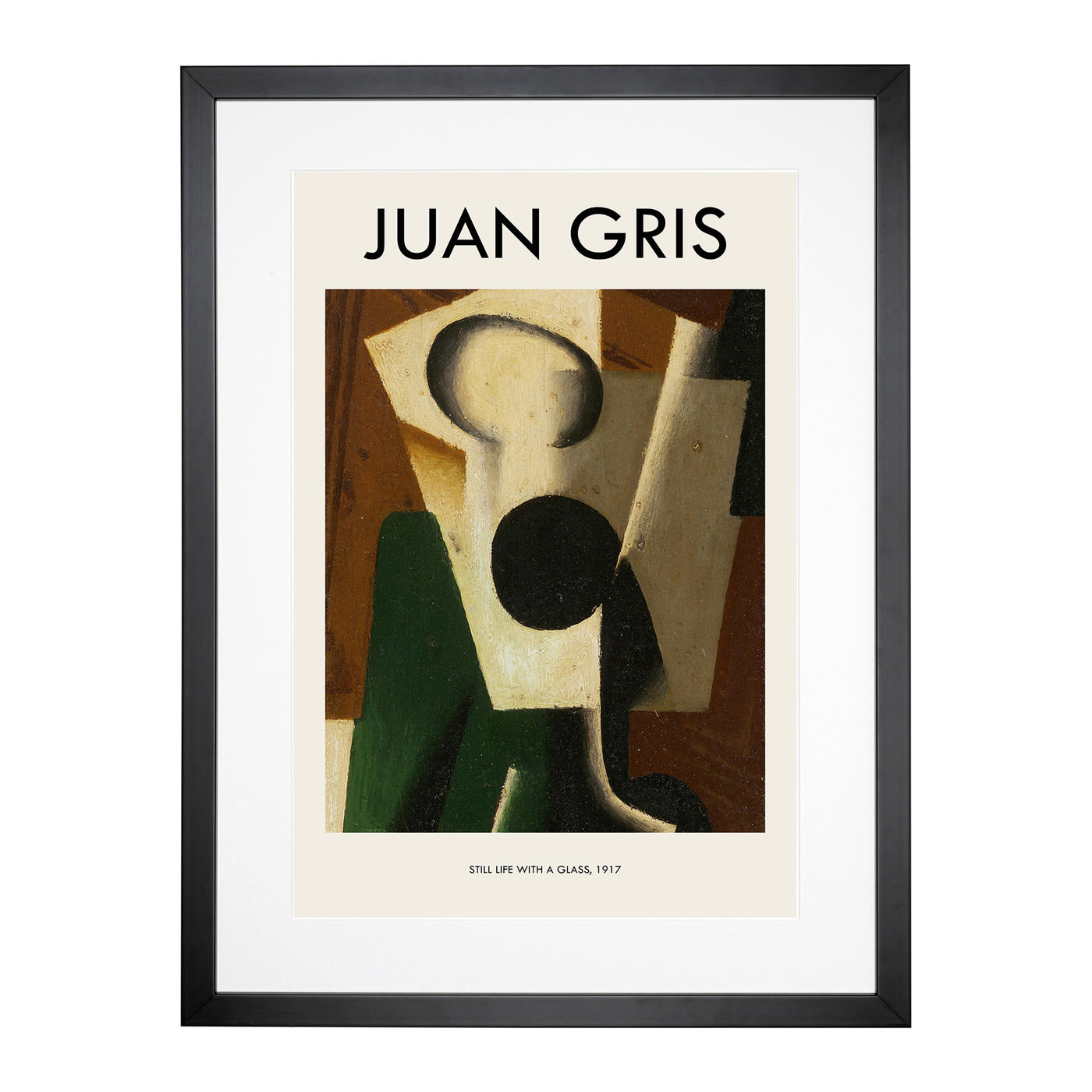 Still Life With A Glass Print By Juan Gris Framed Print Main Image