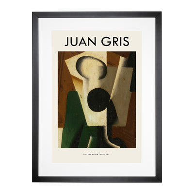 Still Life With A Glass Print By Juan Gris Framed Print Main Image