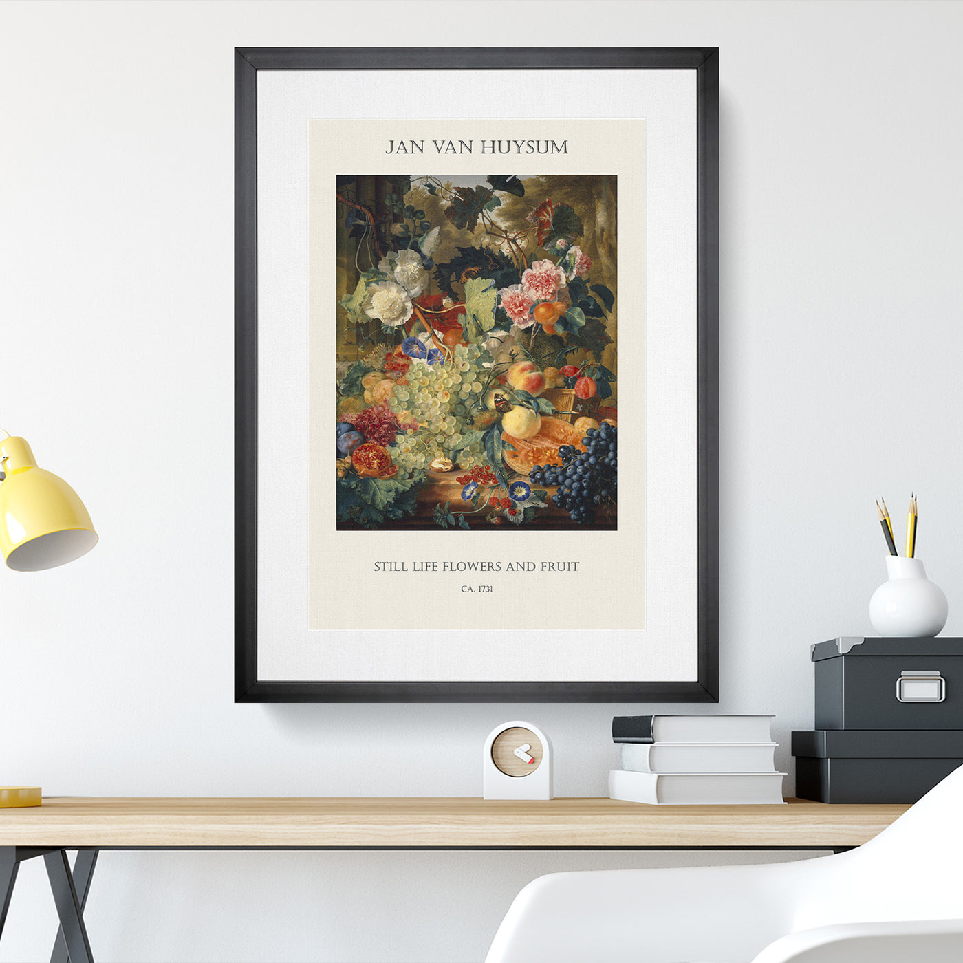 Still Life With Flowers And Fruit Vol.1 Print By Jan Van Huysum