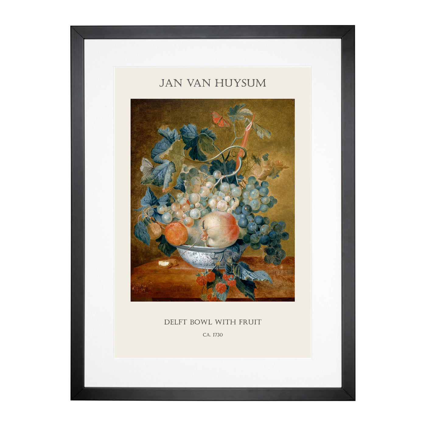 Still Life With Flowers And Fruit Vol.3 Print By Jan Van Huysum Framed Print Main Image