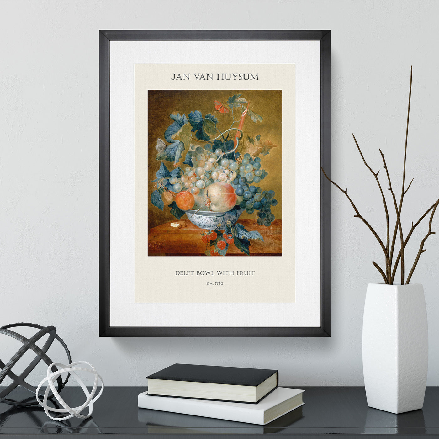 Still Life With Flowers And Fruit Vol.3 Print By Jan Van Huysum