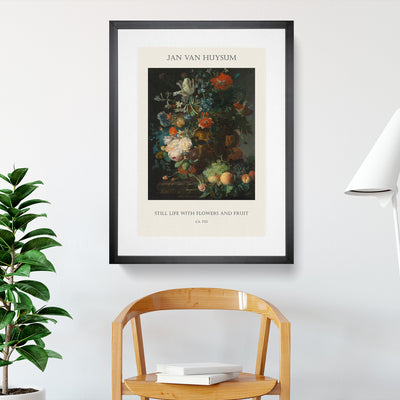 Still Life With Flowers And Fruit Vol.7 Print By Jan Van Huysum