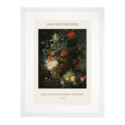 Still Life With Flowers And Fruit Vol.7 Print By Jan Van Huysum