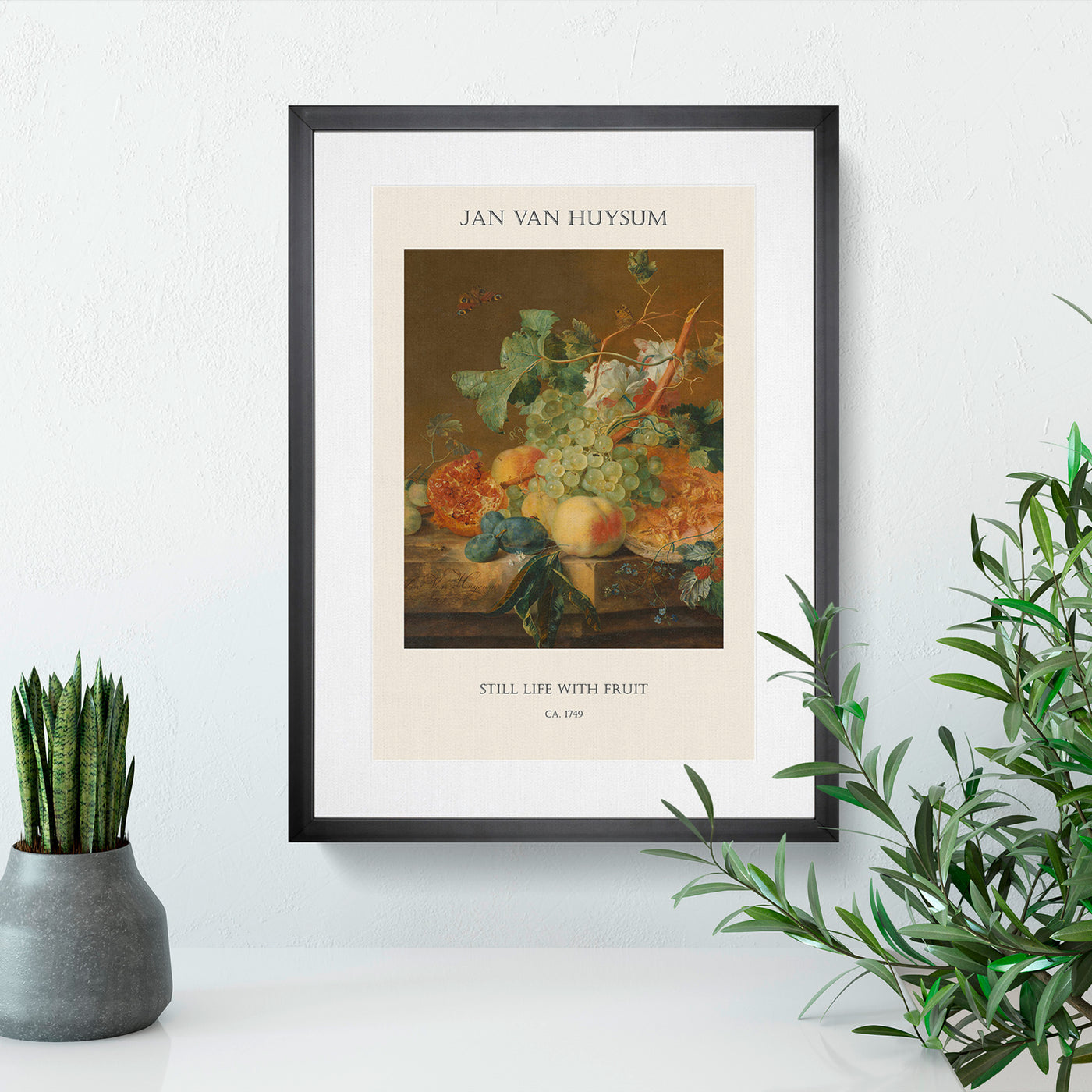 Still Life With Flowers And Fruit Vol.8 Print By Jan Van Huysum