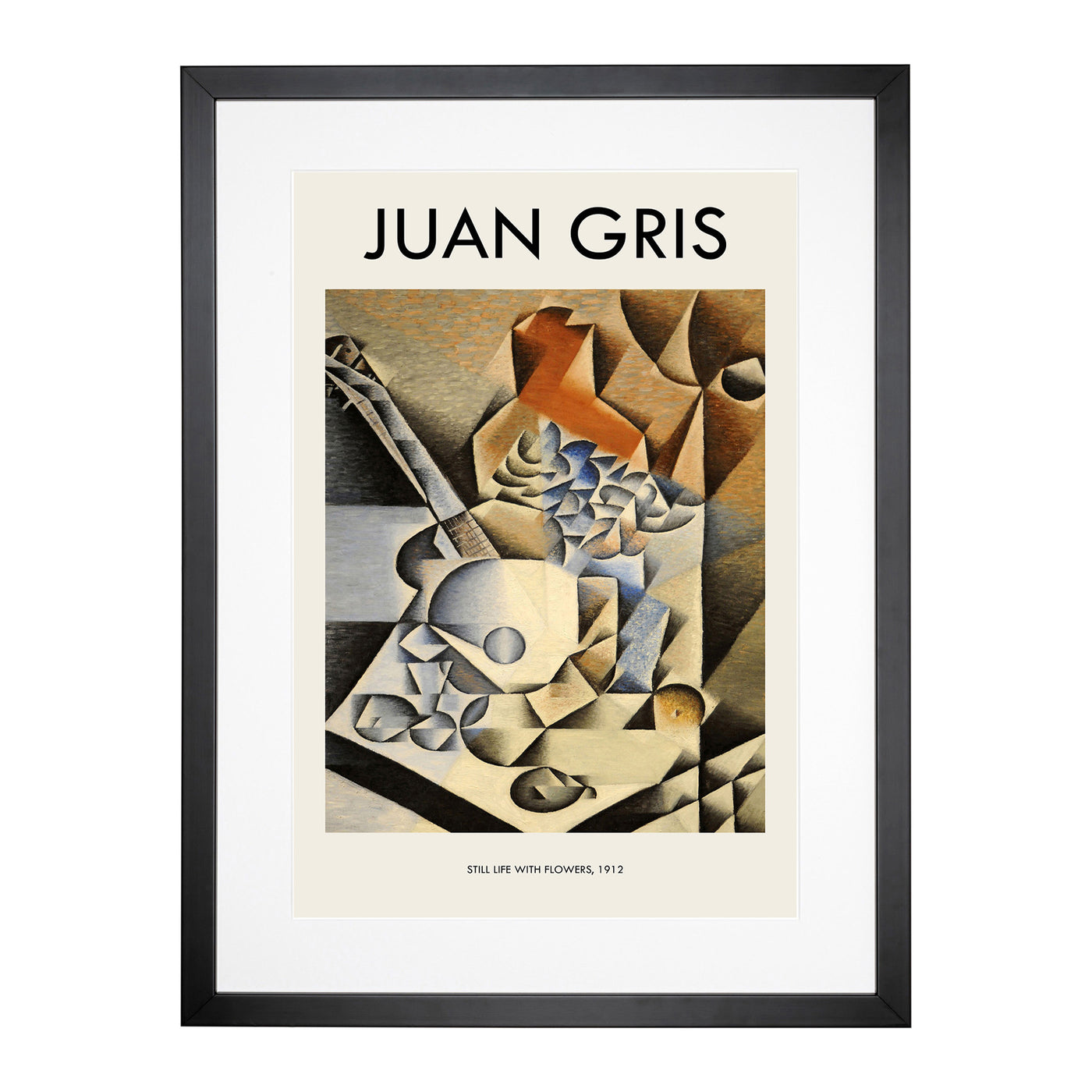 Still Life With Flowers Print By Juan Gris Framed Print Main Image