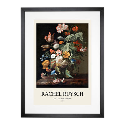 Still Life With Flowers Vol.1 Print By Rachel Ruysch Framed Print Main Image