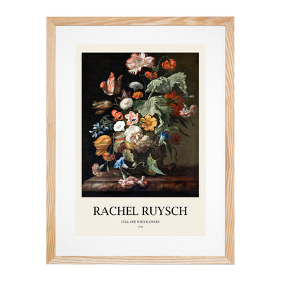 Still Life With Flowers Vol.1 Print By Rachel Ruysch