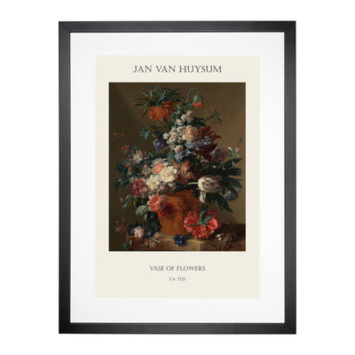 Still Life With Flowers Vol.13 Print By Jan Van Huysum Framed Print Main Image