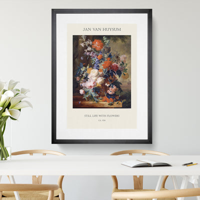 Still Life With Flowers Vol.3 Print By Jan Van Huysum