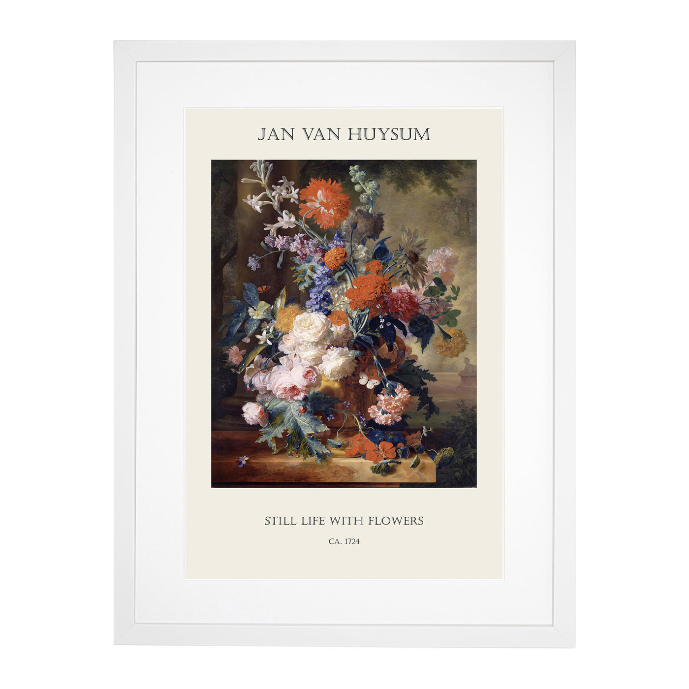 Still Life With Flowers Vol.3 Print By Jan Van Huysum