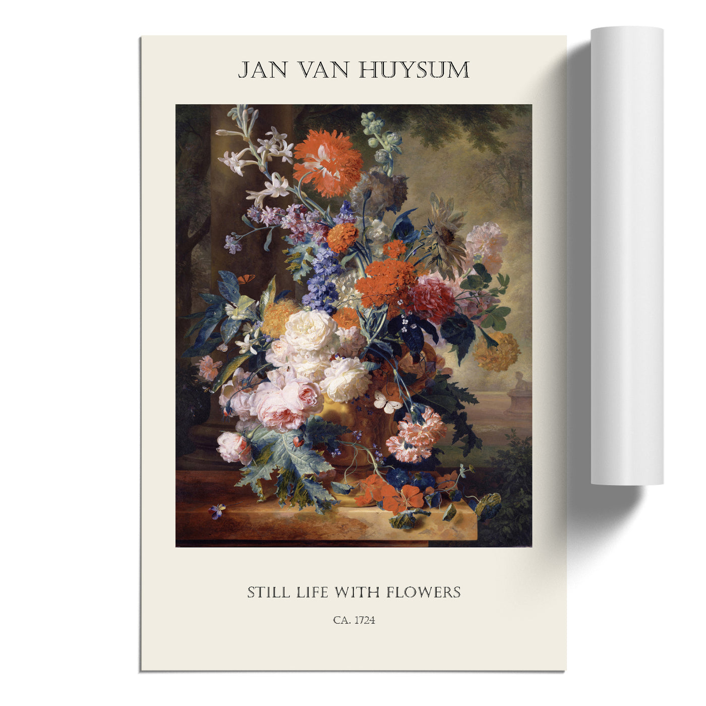 Still Life With Flowers Vol.3 Print By Jan Van Huysum