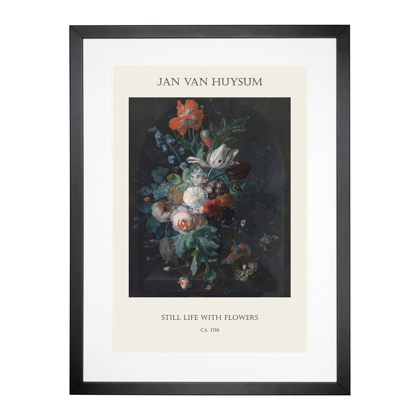 Still Life With Flowers Vol.4 Print By Jan Van Huysum Framed Print Main Image