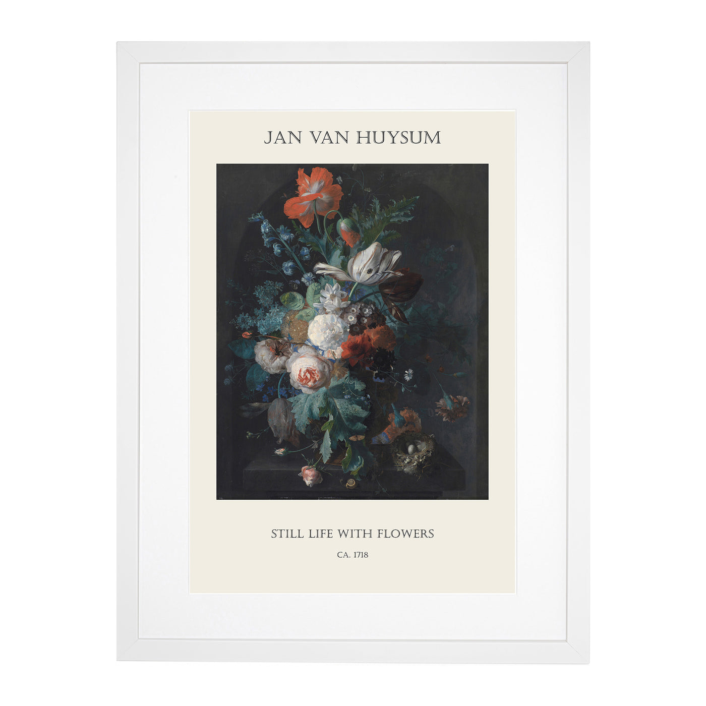 Still Life With Flowers Vol.4 Print By Jan Van Huysum