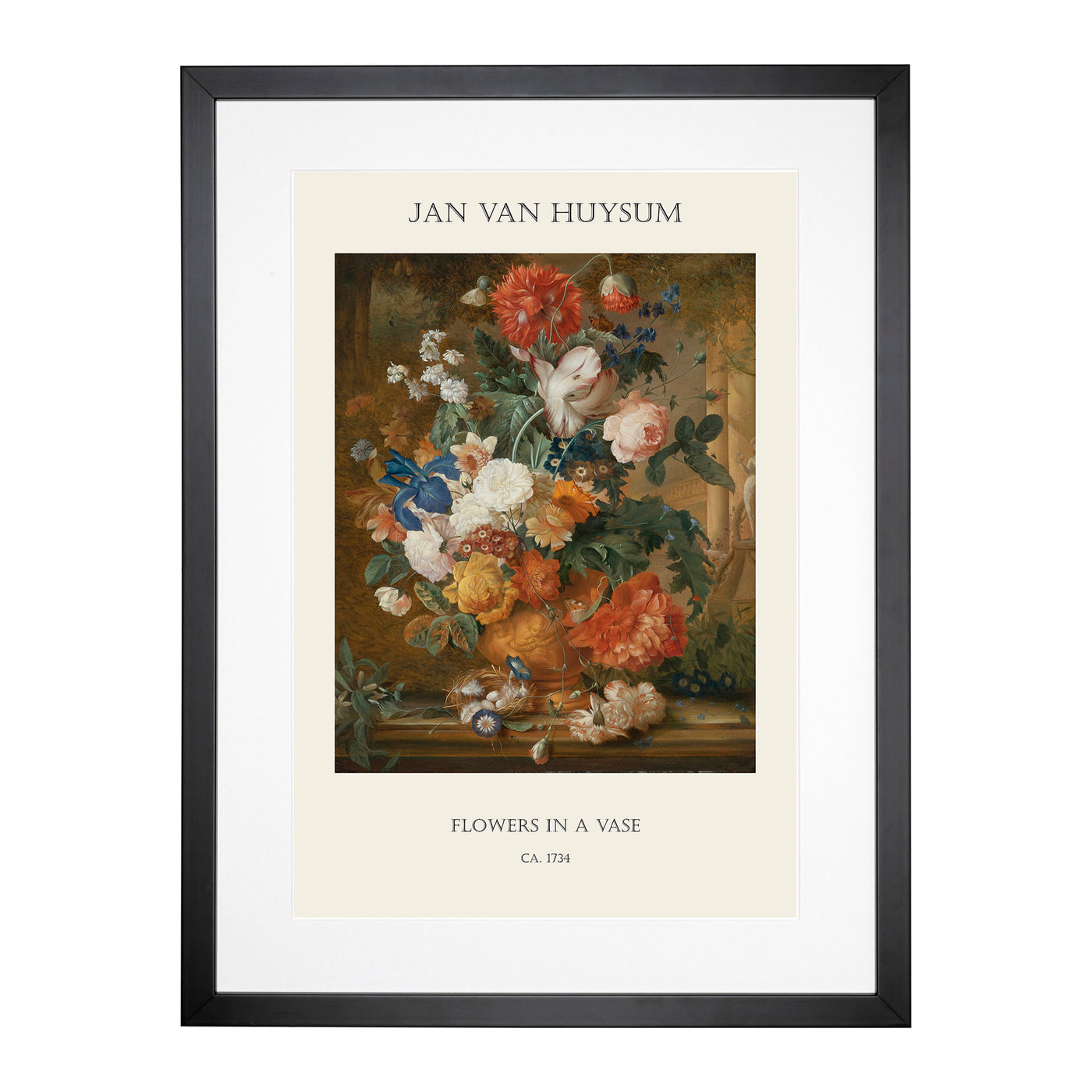 Still Life With Flowers Vol.5 Print By Jan Van Huysum Framed Print Main Image