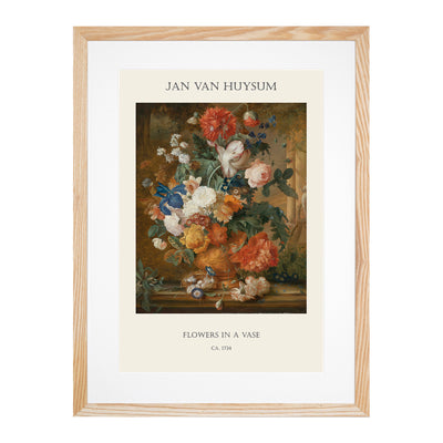 Still Life With Flowers Vol.5 Print By Jan Van Huysum