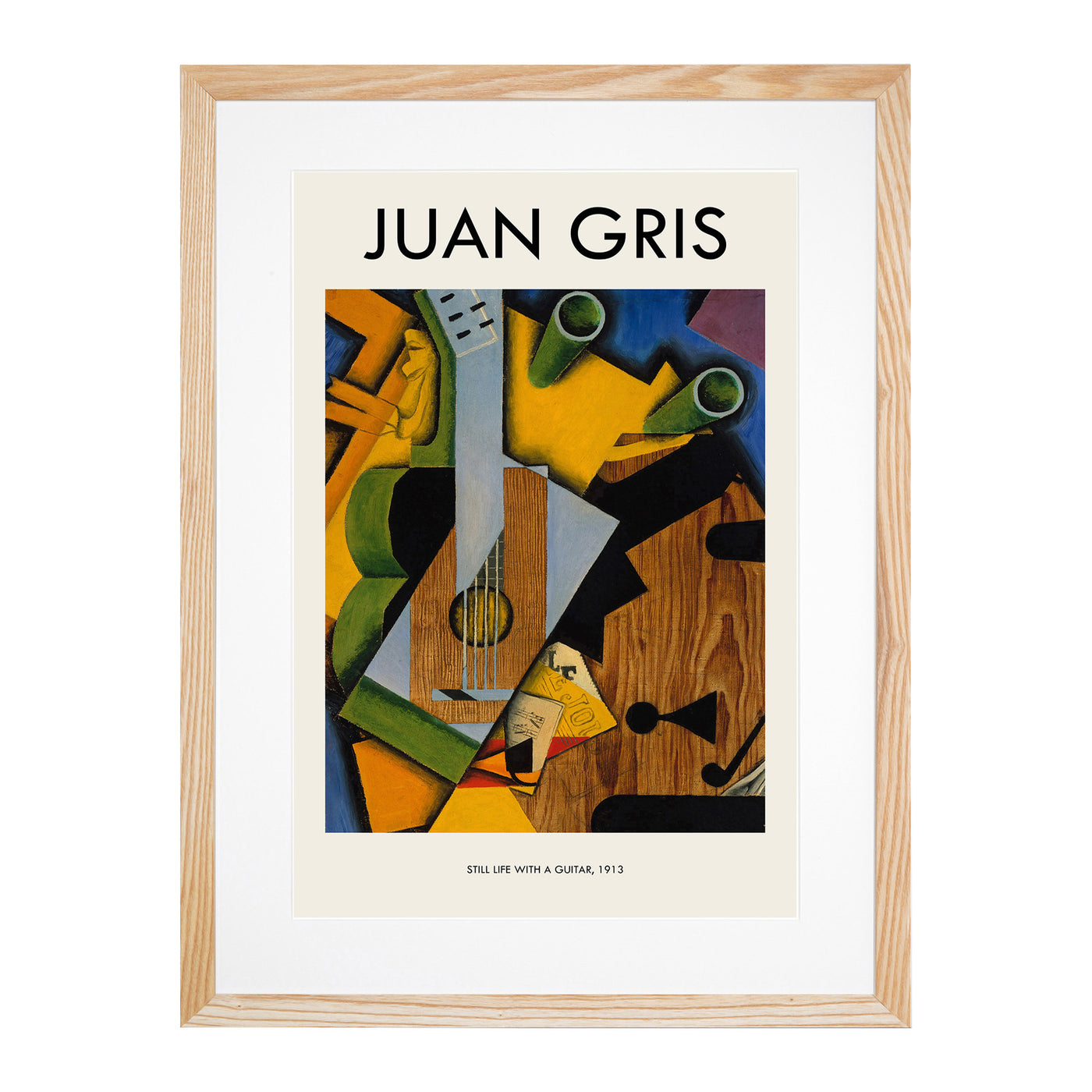 Still Life With Guitar Print By Juan Gris