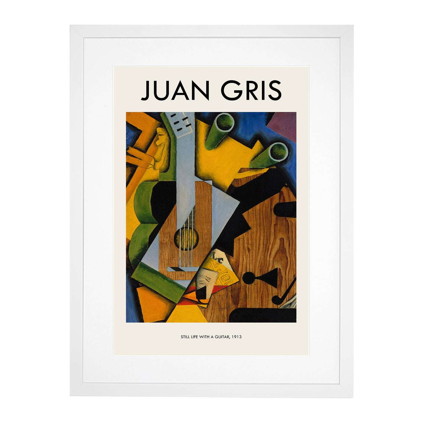 Still Life With Guitar Print By Juan Gris